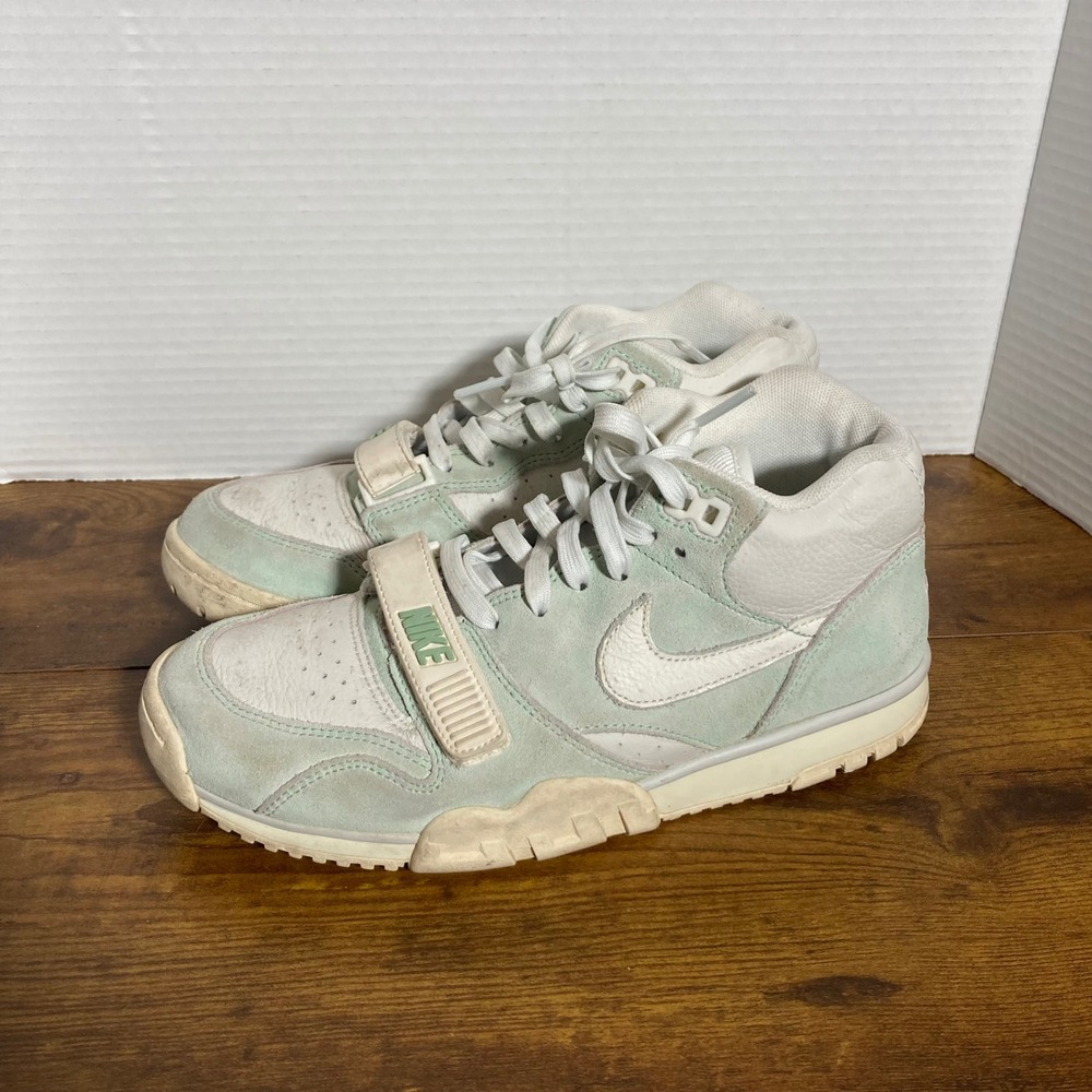 Nike Air Trainer 1 Enamel Green Sail Mens 7.5 DX4462-300 Mid Top Sneakers